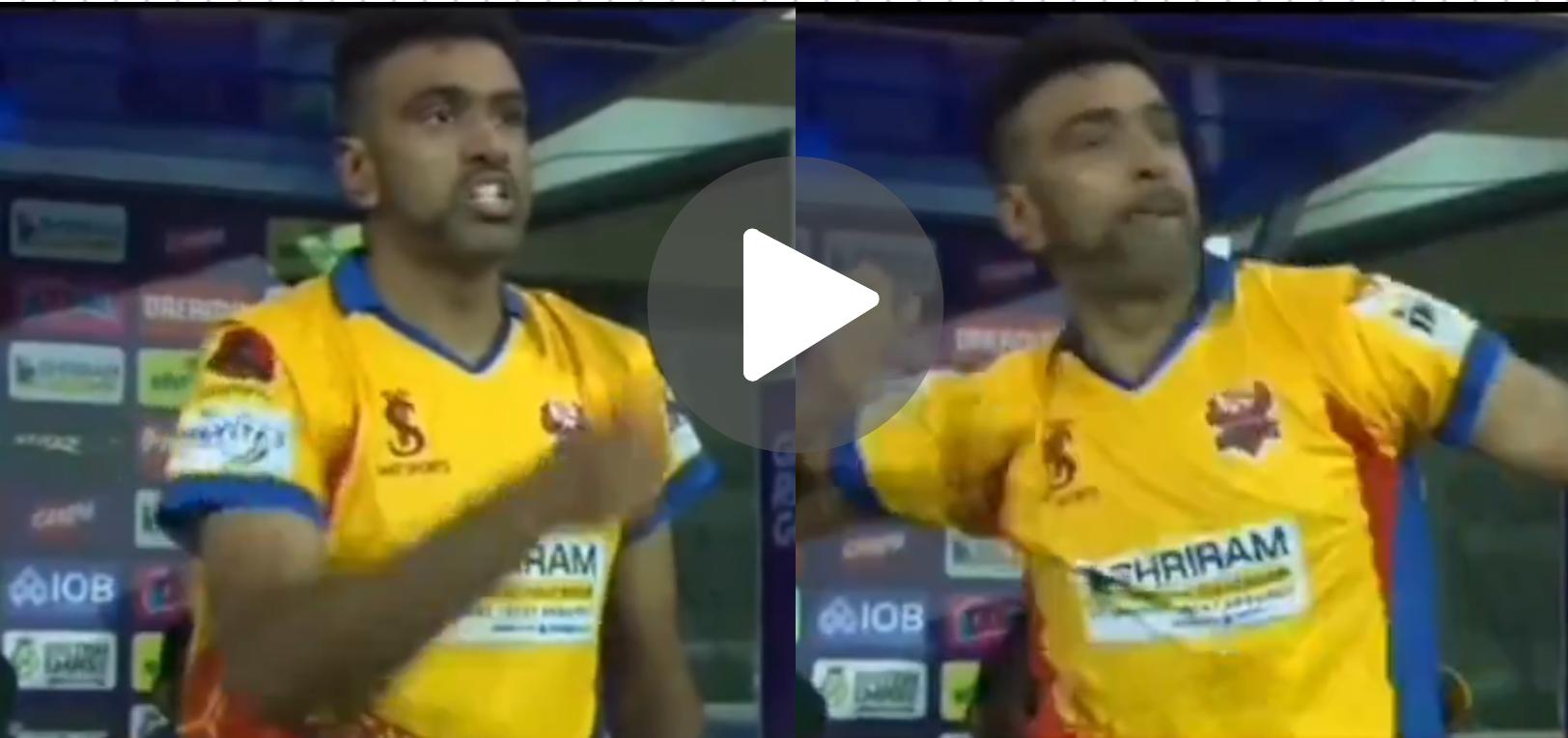 [Watch] Ashwin Channels His Inner Virat Kohli; Lashes Out At Teammate During TNPL 2024 Match